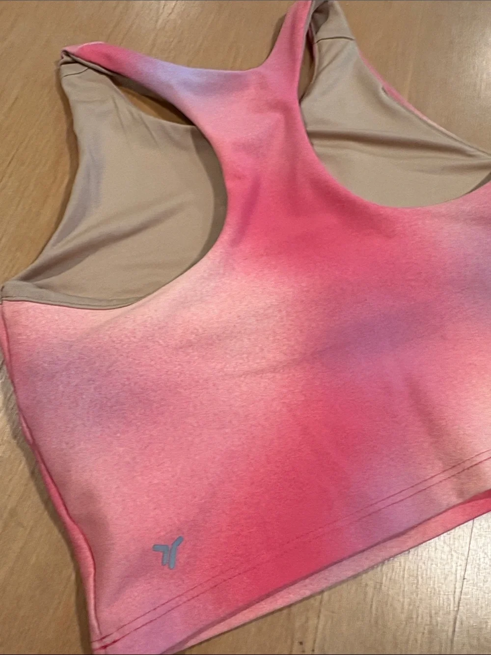 Old Navy ~ Girls' Pink Orange Sherbet Ombre Tank Top Lined